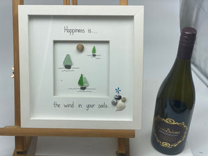 Wind in Your Sails, Pebble & Glass Art