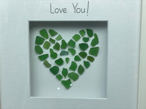 Glass Heart, Pebble & Glass Art