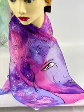 Load image into Gallery viewer, Tears of Joy, Hand Painted Silk Scarf
