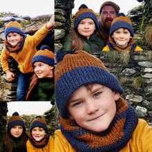 Load image into Gallery viewer, Kids Hat &amp; Scarf Set