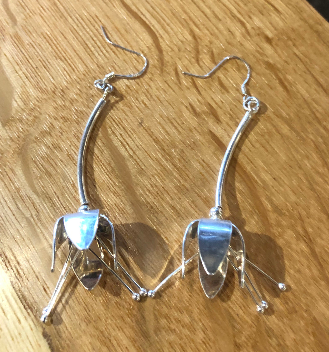 Sterling Silver Fushi Earrings
